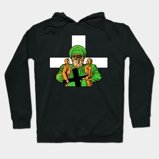 Military soldiers and cross Hoodie